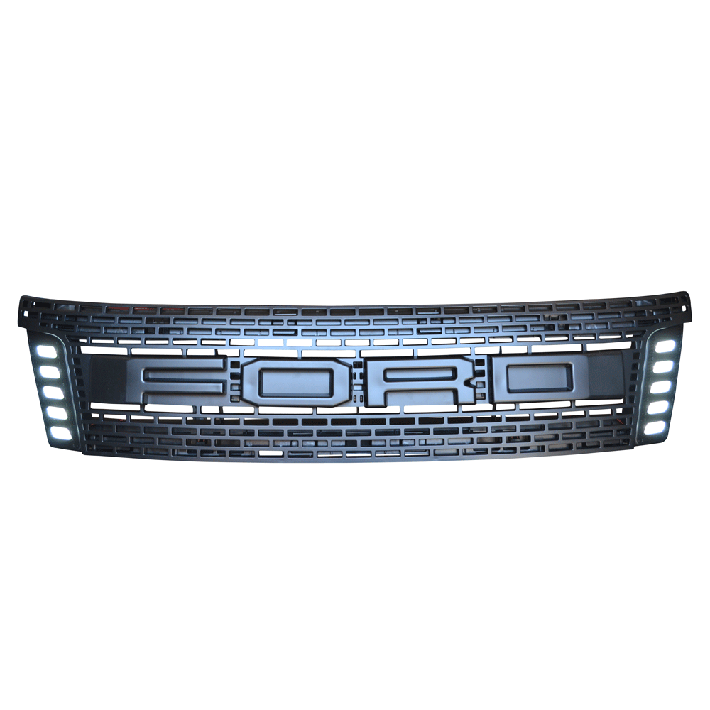 ΓΡΙΛΙΑ ΜΑΣΚΑΣ ΜΑΥΡΗ ΜΕ LED GRILLE 807 LED FORD RANGER T6 2012-2016