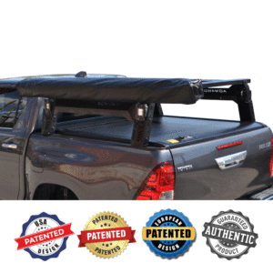 ΚΑΠΑΚΙ ΚΑΡΟΤΣΑΣ ΡΟΛΟ ΑΛΟΥΜΙΝΙΟΥ ΜΕ ROLL-BAR ΣΚΗΝΗΣ ΚΑΙ ΠΟΛΛΑΠΛΩΝ ΕΦΑΡΜΟΓΩΝ ΚΑΙ ΠΛΑΪΝΗ ΤΕΝΤΑ ΣΚΙΑΣΗΣ 270 ΜΟΙΡΕΣ TEK 2 MAX 9080 ROLL+RB 418 TENT+WA03-270-FAST TOYOTA HILUX REVO 2016+ & HILUX 2021+