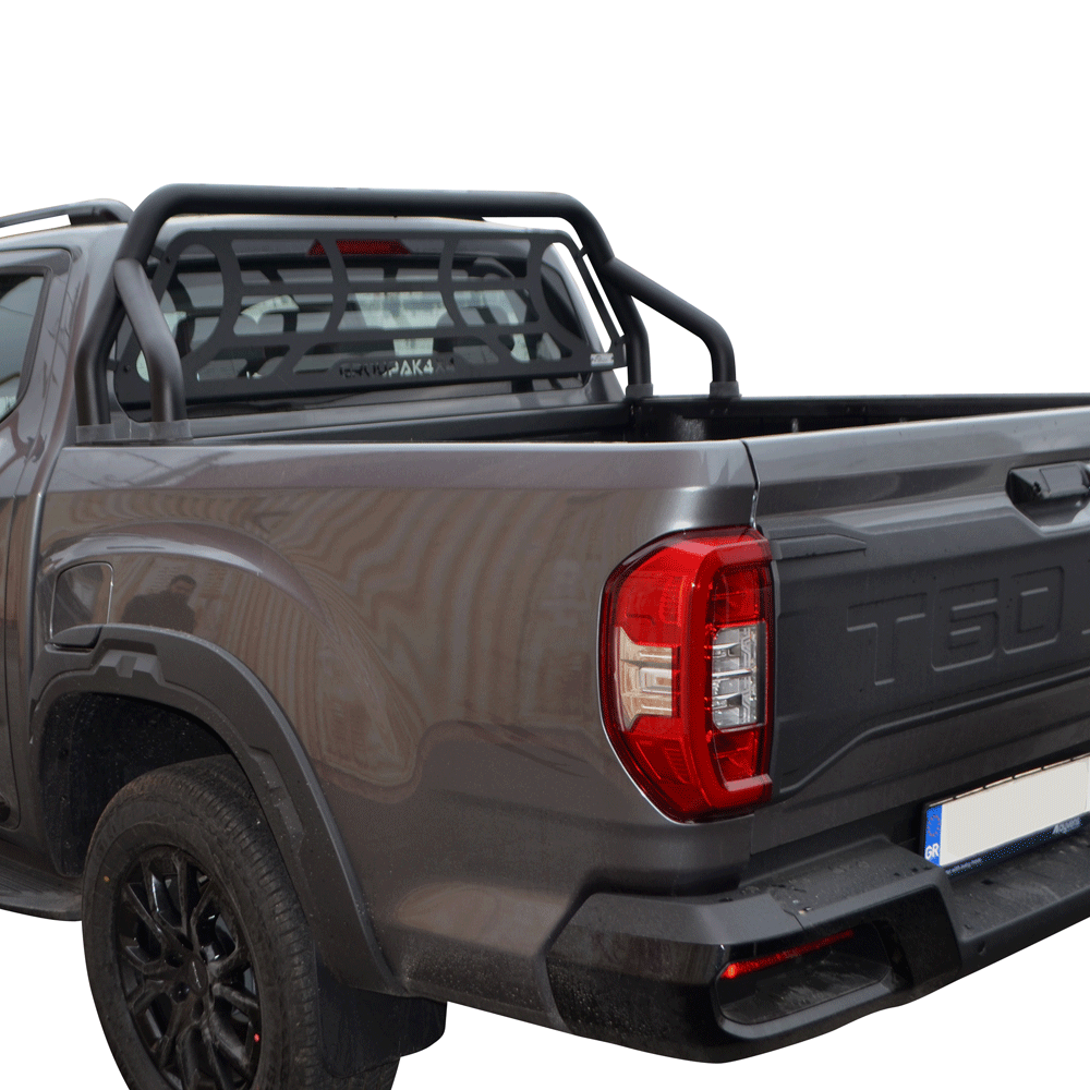 ROLL-BAR BLACK-INOX ME ΑΨΙΔΑ RB 405BL-INOX MAXUS T60 2023+/ MAXUS T60 MAX PLUS 2025+