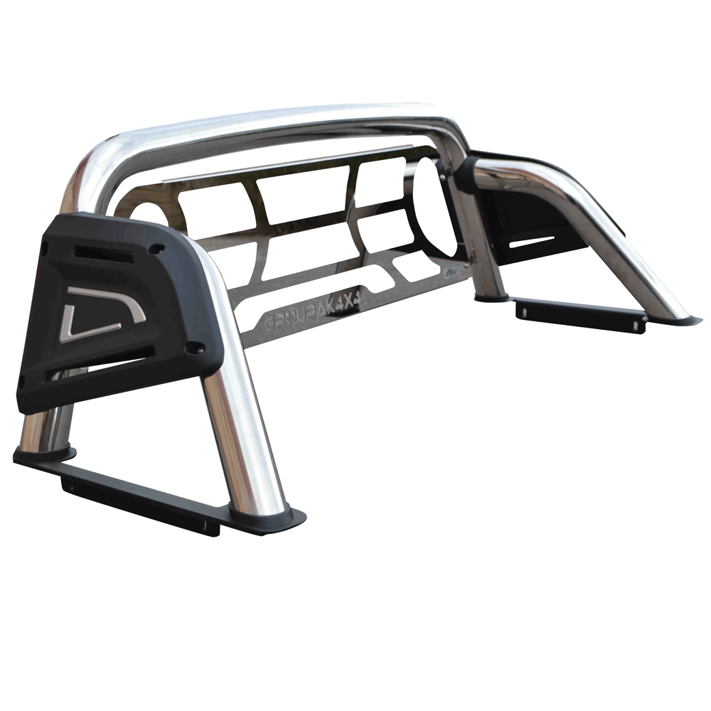 ROLL-BAR ME ΑΨΙΔΑ RB 4051-INOX FORD RANGER T6 2012+, T7 2017+ & T8 2020+