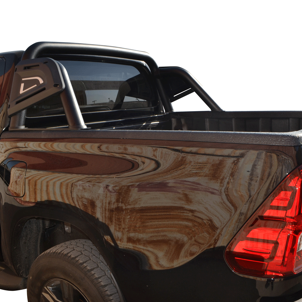 ROLL-BAR BLACK-INOX RB 4050BL-INOX TOYOTA HILUX REVO 2016+&HILUX 2021+