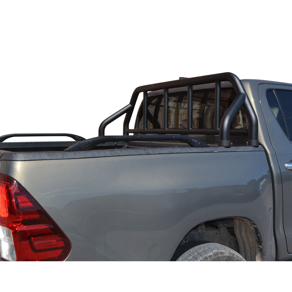 ROLL-BAR BLACK-INOX ME ΑΨΙΔΑ RB 404BL-INOX TOYOTA HILUX REVO 2016+&HILUX 2021+