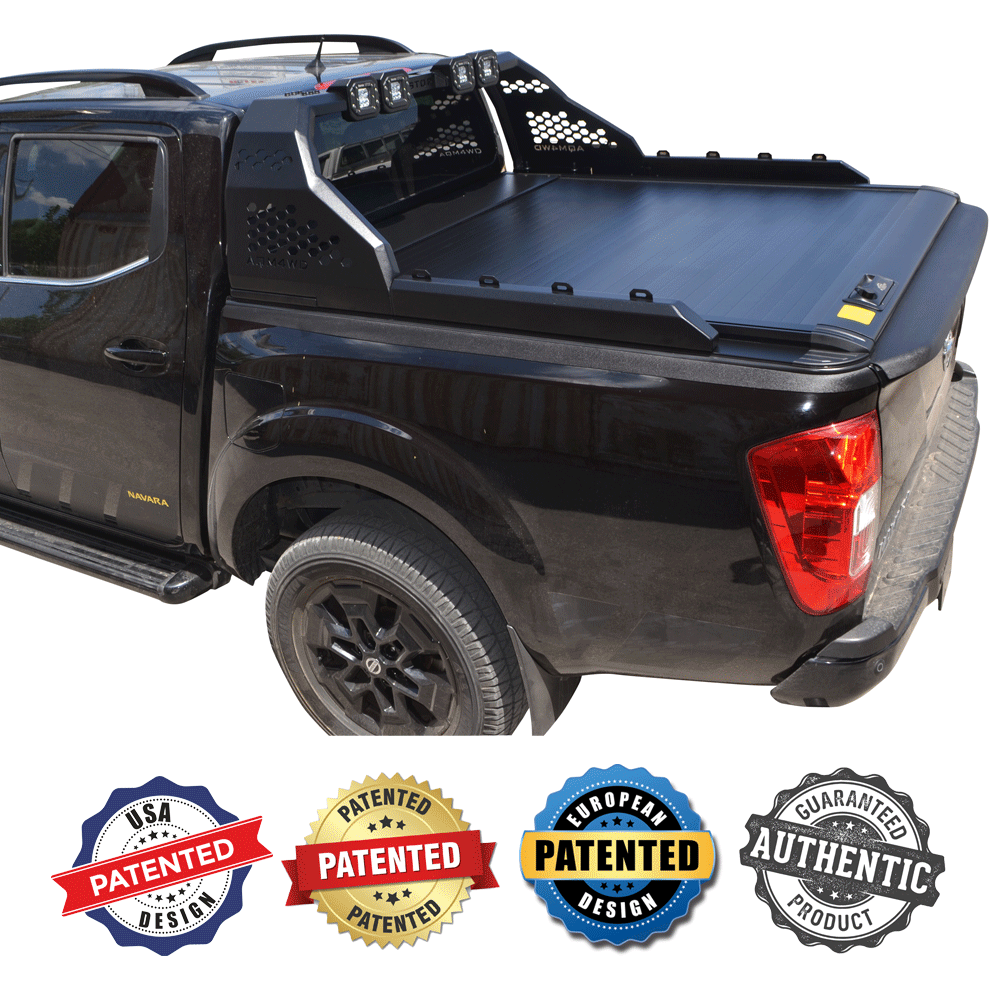ΚΑΠΑΚΙ ΚΑΡΟΤΣΑΣ ΡΟΛΟ ΑΛΟΥΜΙΝΙΟΥ ΜΕ 4LED ROLL-BAR TEK 2 MAX 9080 ROLL+RB 431LED NISSAN NAVARA D23 NP300 2016+