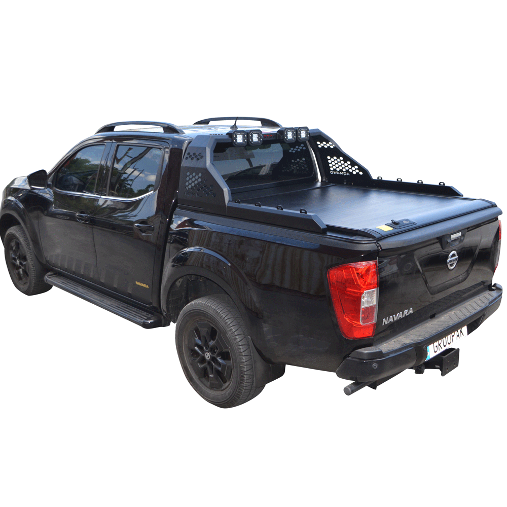 ΚΑΠΑΚΙ ΚΑΡΟΤΣΑΣ ΡΟΛΟ ΑΛΟΥΜΙΝΙΟΥ ΜΕ 4LED ROLL-BAR TEK 2 MAX 9080 ROLL+RB 431LED NISSAN NAVARA D23 NP300 2016+